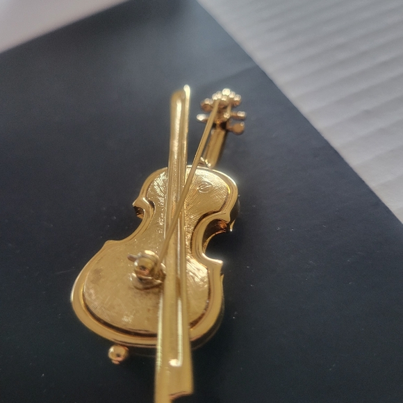 Swarovski Vintage Violin Pin - Picture 5 of 5